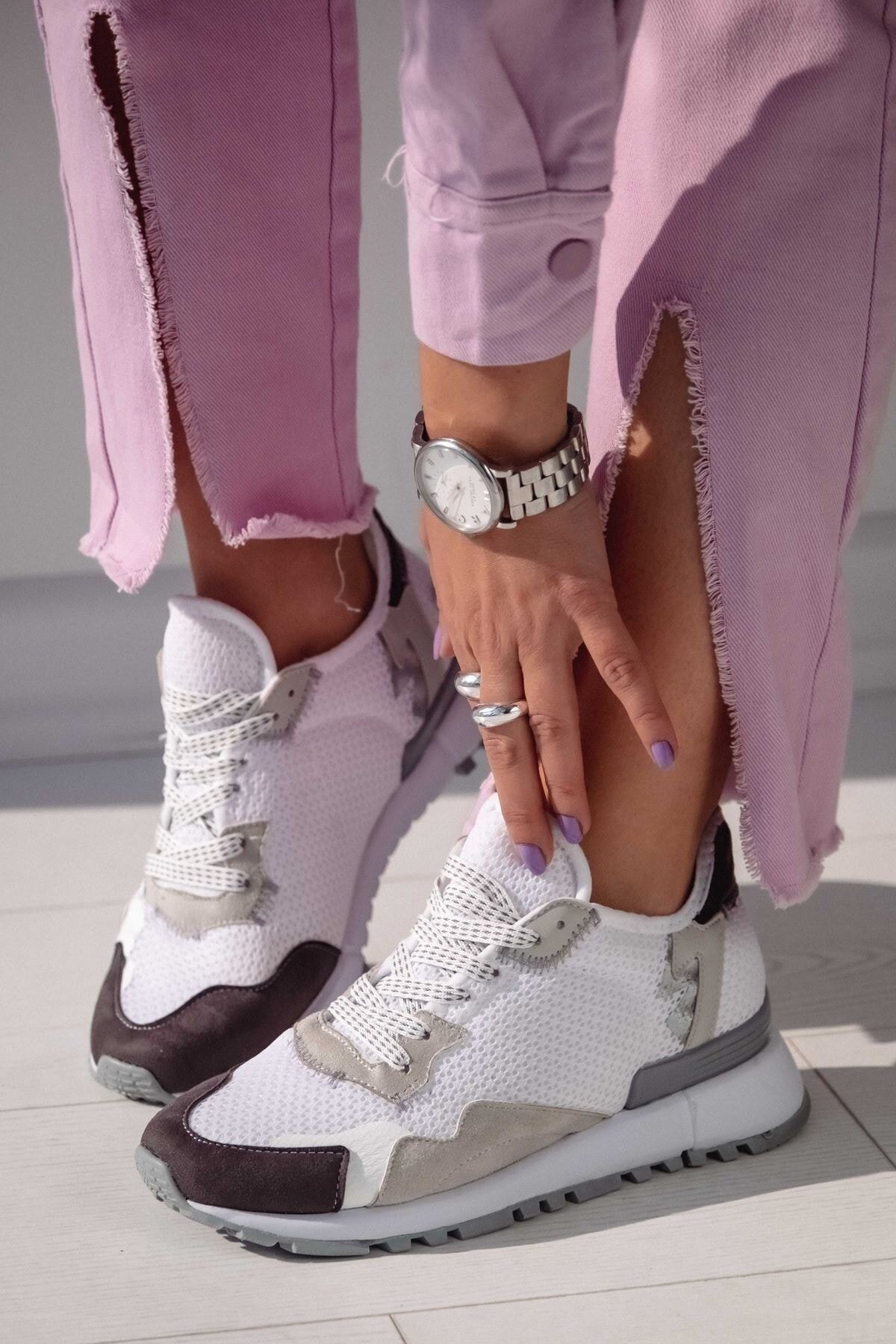 Milena Kadın Spor Ayakkabı Gri Sneaker